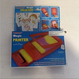 Blue Box Magic Printer Toy all slides included 1979 vintage